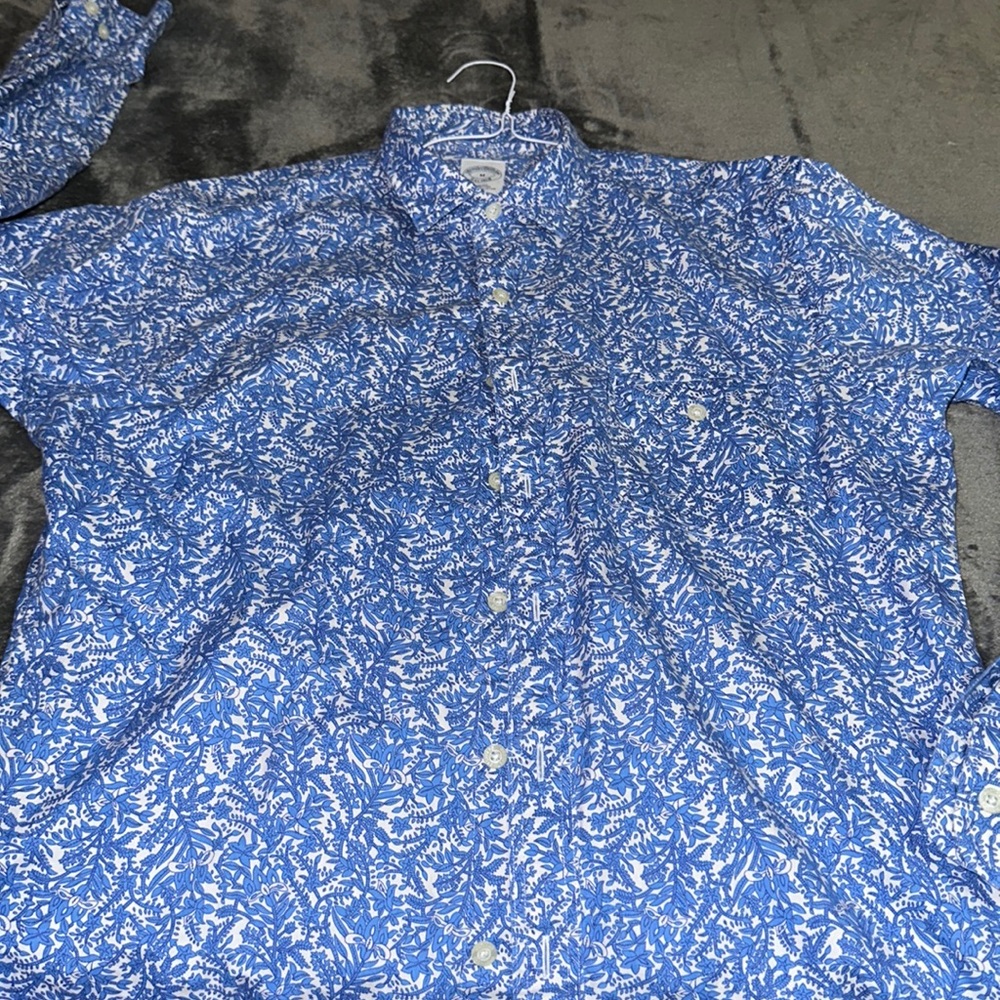 Brooks Brother casual paisley long sleeve cotton